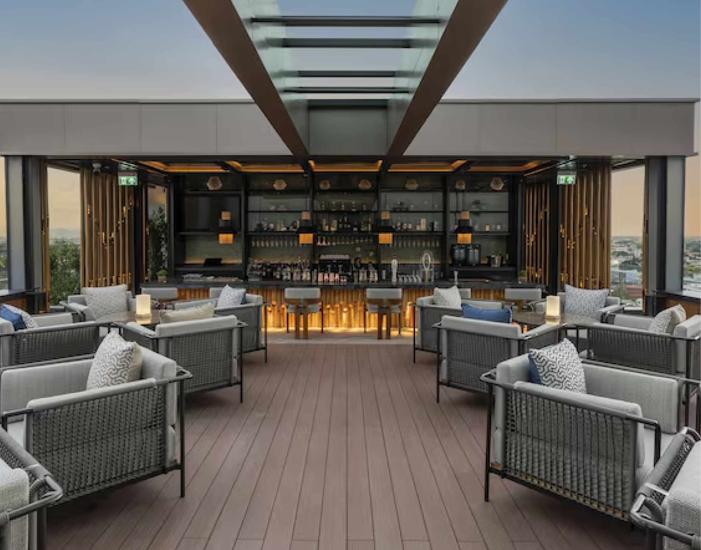 Rooftop lounge at Meliá Chiang Mai Hotel